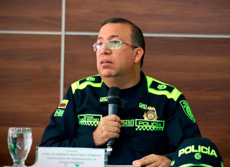 El coronel Carlos Andrés Martínez Romero estuvo entre los ocho oficiales que no fueron llamados para el curso de ascenso y deberá dejar el comando de la Policía Antioquia. FOTO: CORTESÍA