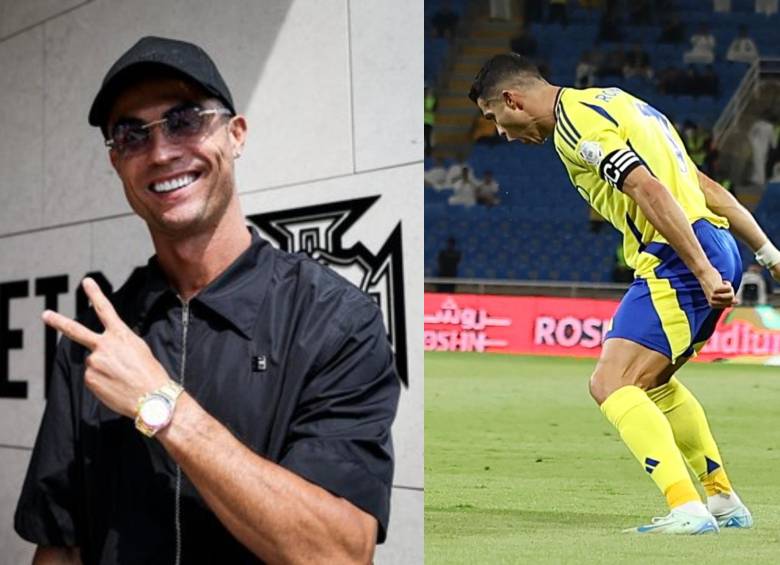 Cristiano Ronaldo con Portugal y el equipo de Al-Nassr. FOTO: CUENTA DE X @Cristiano