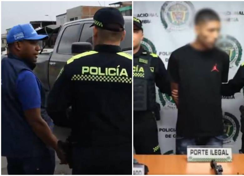 La Policía frustró un atentado con explosivos en contra de una estación de Policía en Cali. FOTO: Captura video de la Secretaría de Seguridad y Justicia de Cali