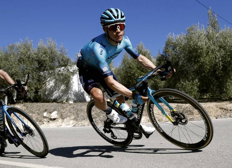 Miguel Ángel López, de 28 años, disputó seis pruebas antes de llegar al Giro. En la última de ellas, el Tour de los Alpes, se impuso en una fracción. Llega motivado. FOTO AFP
