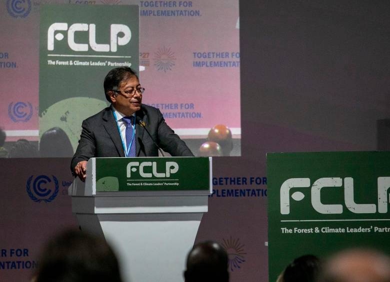 Petro insistió en que “el problema central de la crisis climática es que puede extinguir la humanidad”. FOTO: CORTESÍA