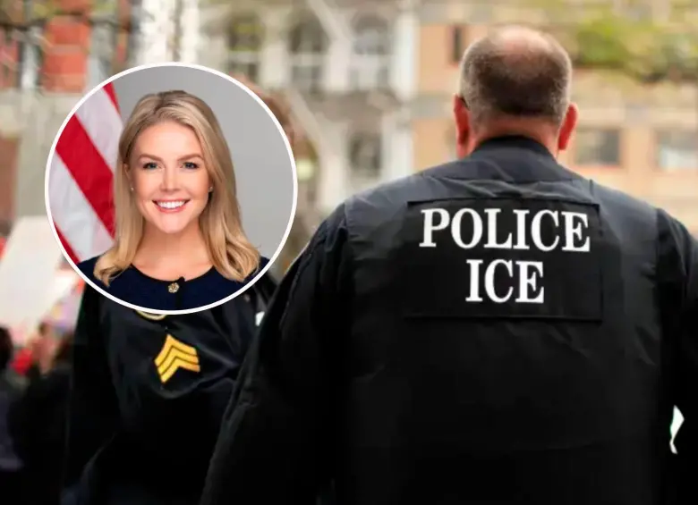 Karoline Leavitt no se ha pronunciado sobre el caso que involucra a una pariente suya. FOTO: Getty y tomada de X @PressSec