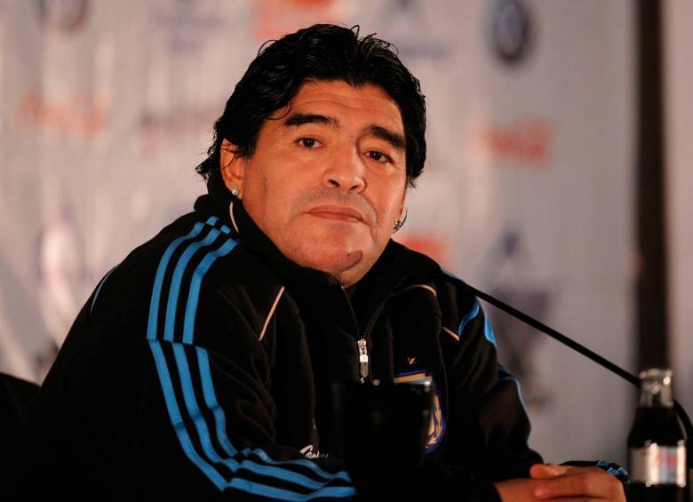 Diego Maradona durante su etapa como seleccionador de Argentina. FOTO: GETTY