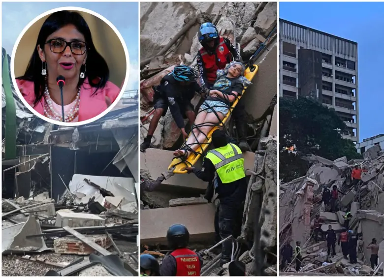 Las réplicas del terremoto que hoy mantienen en vilo a los venezolanos han terminado por desnudar la realidad que el palacio presidencial intentaba ocultar. FOTO: Getty y AFP