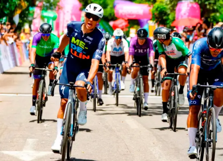 El ciclista antioqueño WIlmar Paredes también se impuso en la primera etapa de la Vuelta a Colombia 2025. Esta es la edición 75 de la ronda criolla. FOTO: ÁNDERSON BONILLA