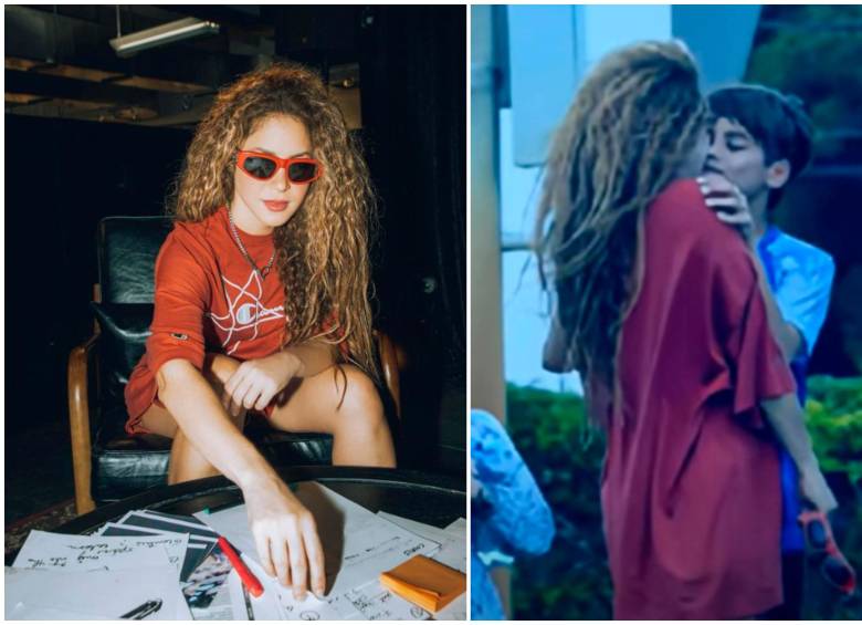 Shakira preparando su próxima gira y deseándole buena suerte a su hijo Milan. FOTO Tomadas de Instagram @shakira