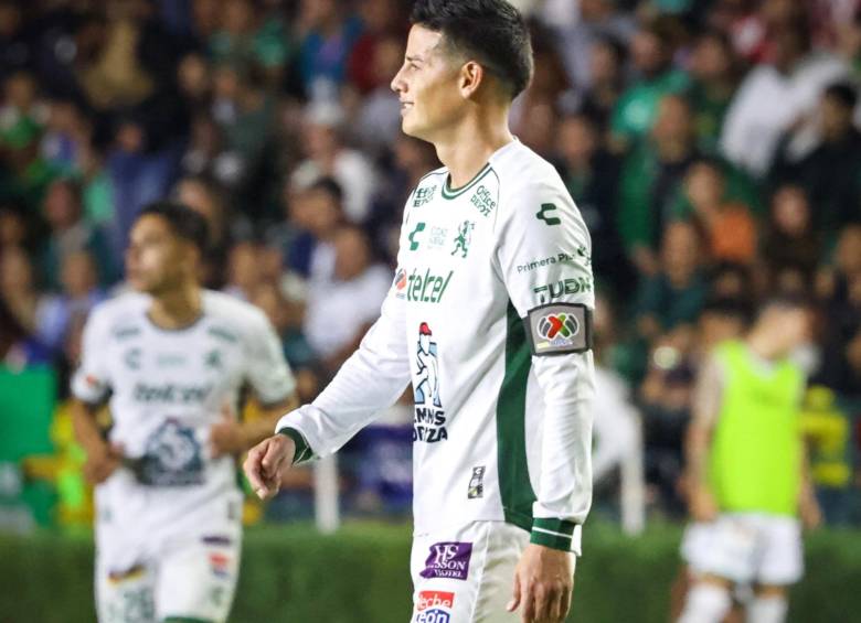 James en el partido contra Chivas de la Liga MX. FOTO: Tomada de redes sociales James Rodríguez