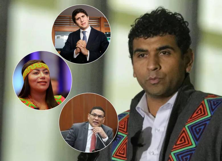 Ya se definieron las curules para el periodo 2026-20230. Arriba: Wadith Manzur; en el medio: Martha Peralta; abajo: Didier Lobo. Atrás: David Racero. FOTOS: COLPRENSA Y CONGRESO. 