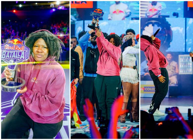 Marithea venció a Horus en la final de Red Bull Batalla Colombia 2026, disputada en el Royal Center de Bogotá, y conquistó su segundo título nacional. FOTO: CORTESÍA RED BULL