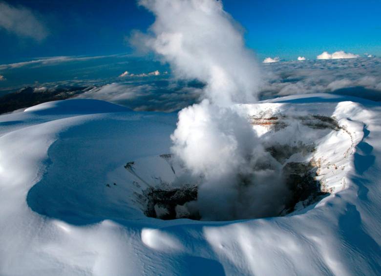Conozca las zonas en riesgo por posible erupción del volcán Nevado del Ruíz. FOTO: Cortesía SGC