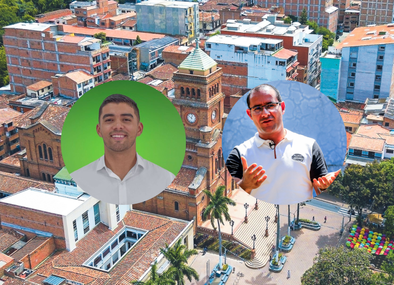 El alcalde electo de Girardota, Kevin Bernal, y el alcalde actual, Diego Agudelo, han tenido un accidentado proceso de empalme. FOTOS: EL COLOMBIANO y cortesía
