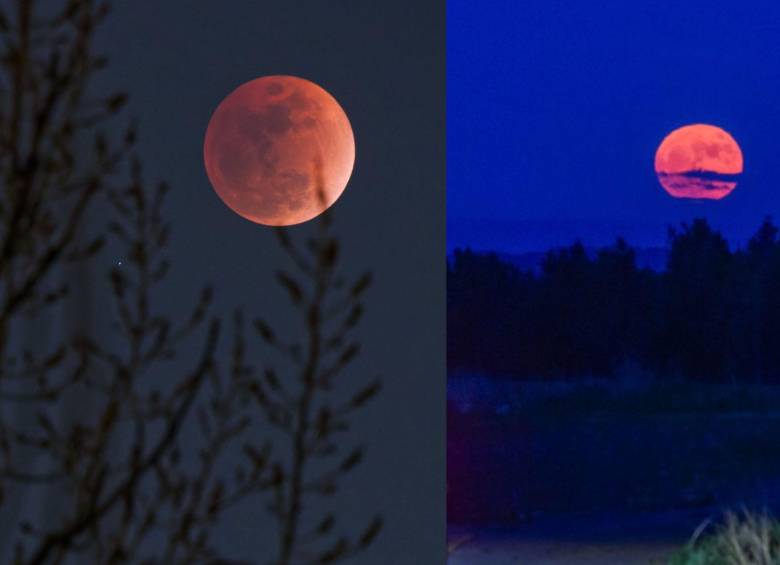 Durante el eclipse de este jueves, 27 de agosto, la Luna experimentará un color rojo o cobrizo. Foto: Xinhua