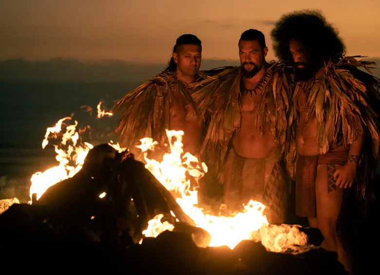 Imágenes de El gran guerrero, la nueva serie protagonizada por Jason Momoa que se puede ver en Apple TV+. FOTO Cortesía