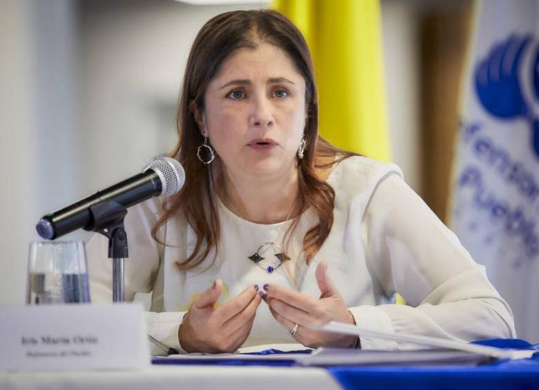 Iris Marín Ortiz, defensora del Pueblo. FOTO: DEFENSORÍA