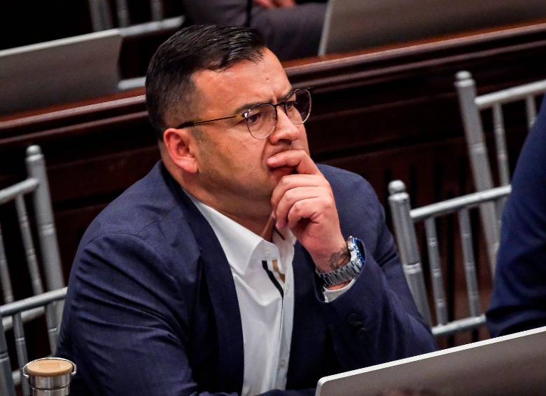 Salamanca, quien llegó en representación de Boyacá, es cercano políticamente del gobernador de ese departamento, Carlos Amaya. FOTO: MARIANO VIMOS/COLPRENSA
