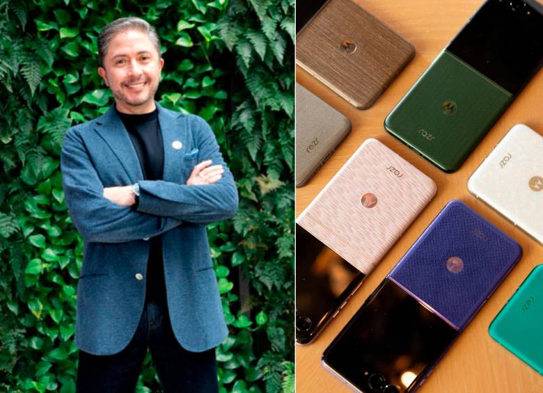 Rubén Castaño, vicepresidente de Diseño, Marca y Experiencia del Cliente de Motorola, fue clave en el diseño de la séptima generación de plegables de la marca, el razr 70 ultra y razr 70, presentados esta semana. FOTO cortesía