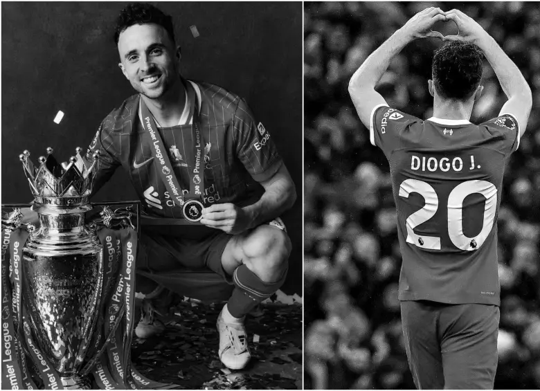 El delantero portugués de 28 años, Diogo Jota, falleció junto con su hermano André Silva, durante un fuerte accidente automovilístico, cuando se movilizaban por las calles de España. FOTO: LIVERPOOL FC
