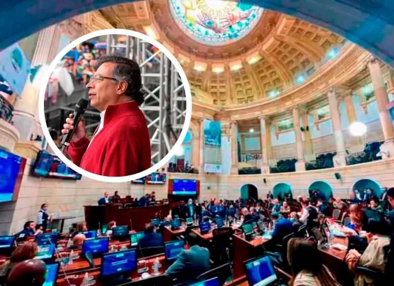 En tono desafiante, Petro dijo que los senadores “están en contra de la realidad misma, viven una fantasía etérea y hay que sacarlos de ahí, porque no nos sirven, no le sirven al pueblo”. FOTO: COLPRENSA/PRESIDENCIA