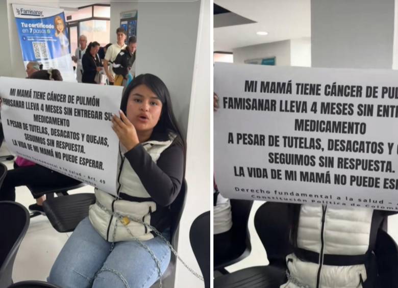 Natali Paez le contó a este diario que tras meses de espera para la entrega del medicamente, este hace tan solo unas horas, ya fue entregado. Foto: Redes Sociales. 