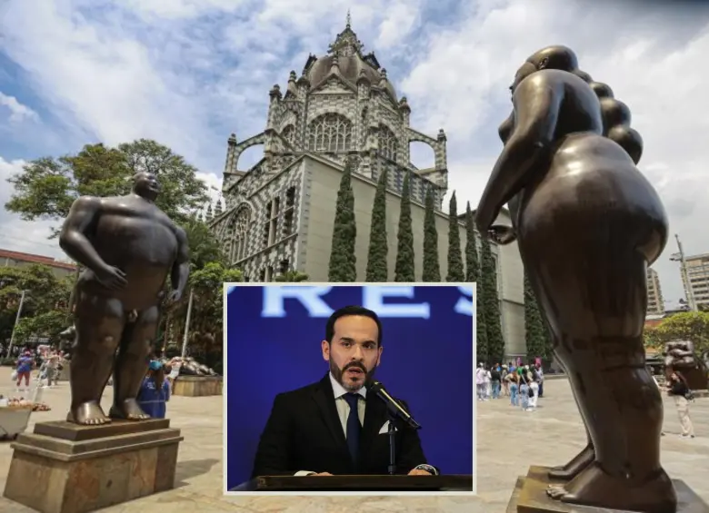 Imagen de referencia del Palacio de la Cultural Rafael Uribe Uribe y del presidente electo Abelardo De la Espriella. Foto: Manuel Saldarriaga Quintero