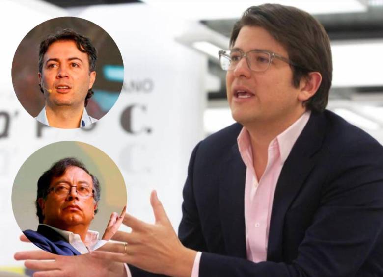 El senador Miguel Uribe Turbar, arremetió de fuerte manera contra el exmandantario y hasta lo comparó con Petro. FOTO: ANDRÉS CAMILO SUÁREZ Y COLPRENSA