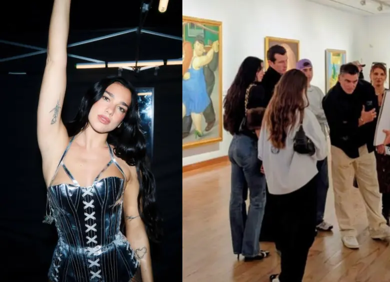 La cantante Dua Lipa se encuentra desde la noche del miércoles en Bogotá, donde ya ha visitado varios sitios turísticos de la capital colombiana. Foto: Instagram y captura de videos