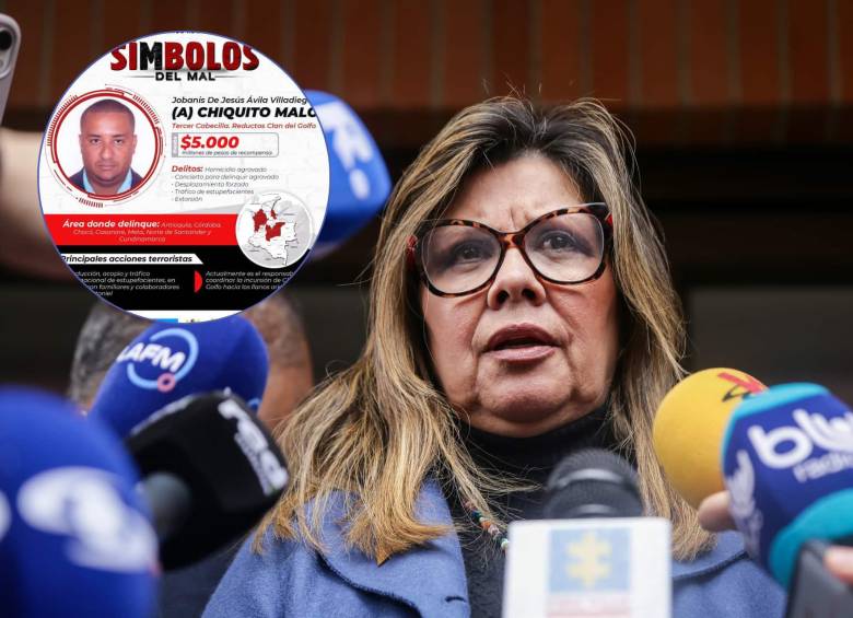 Fiscal General Luz Adriana Camargo sobre extradición del jefe del Clan del Golfo, alias Chiquito Malo. Foto: Colprensa