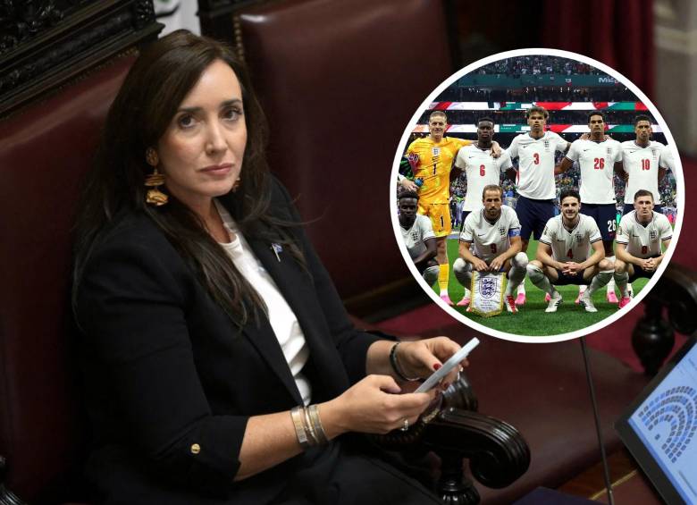 A horas del crucial choque entre Argentina e Inglaterra por las semifinales del Mundial 2026, la vicepresidenta Victoria Villarruel pateó el tablero de la diplomacia deportiva. FOTO: Tomada de redes sociales @England y AFP