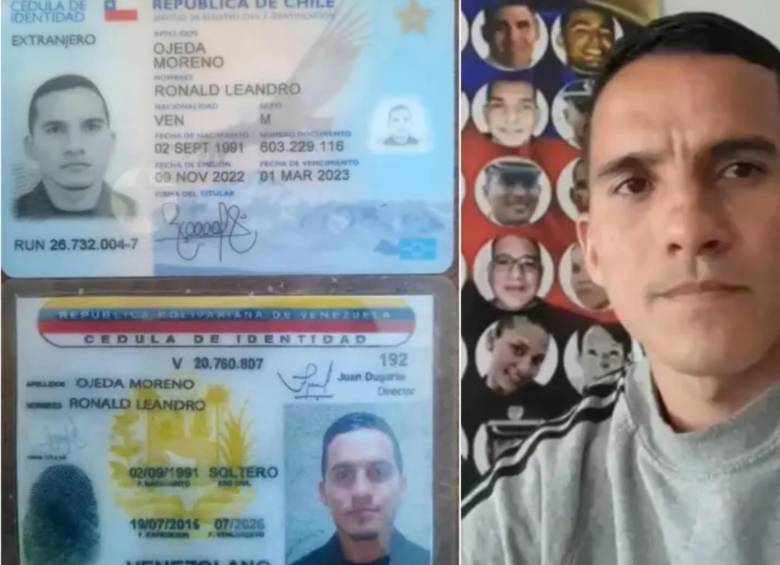 El exmilitar venezolano asesinado, Ronald Ojeda Moreno. FOTO: Redes sociales