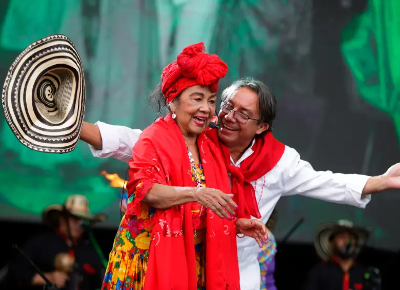 Totó la Momposina en su último show. FOTO Colprensa