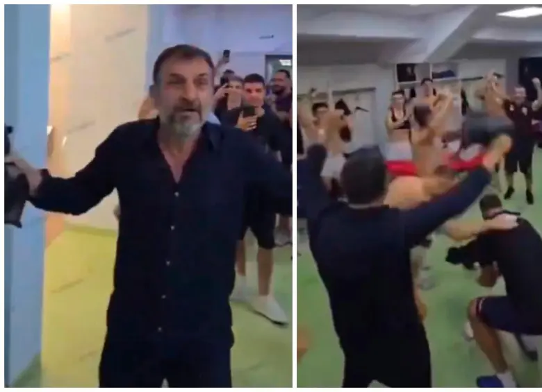 Ardian Bardhi, presidente del Dinamo Tirana. FOTOS: Captura de vídeo