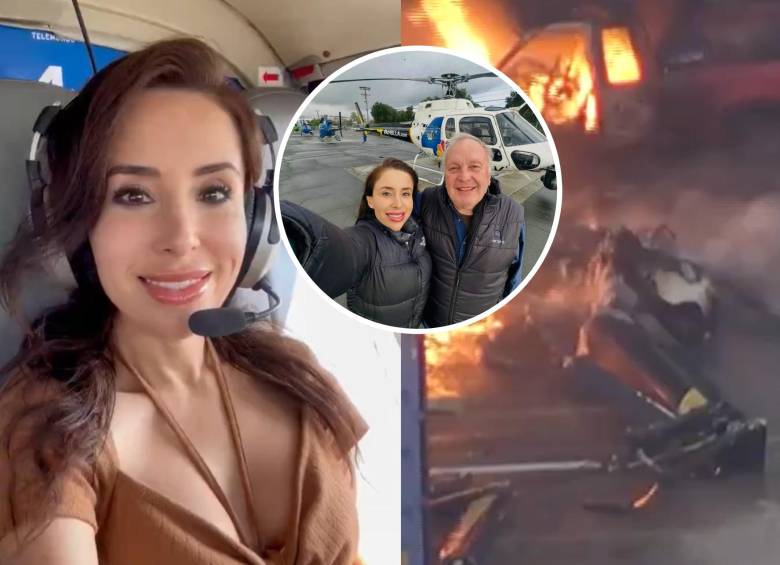 La última cobertura de Eliana Moreno; periodista murió tras caer helicóptero en Los Ángeles. Foto: redes sociales @Dennys_Alerts / @eli_in_the_heli