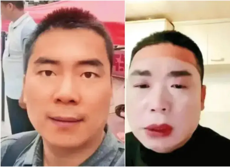 El hombre identificado como Nanjing Hong Jie, cuando se disfrazaba y maquillaba para ser ‘Sister Hong’. FOTO: Redes sociales