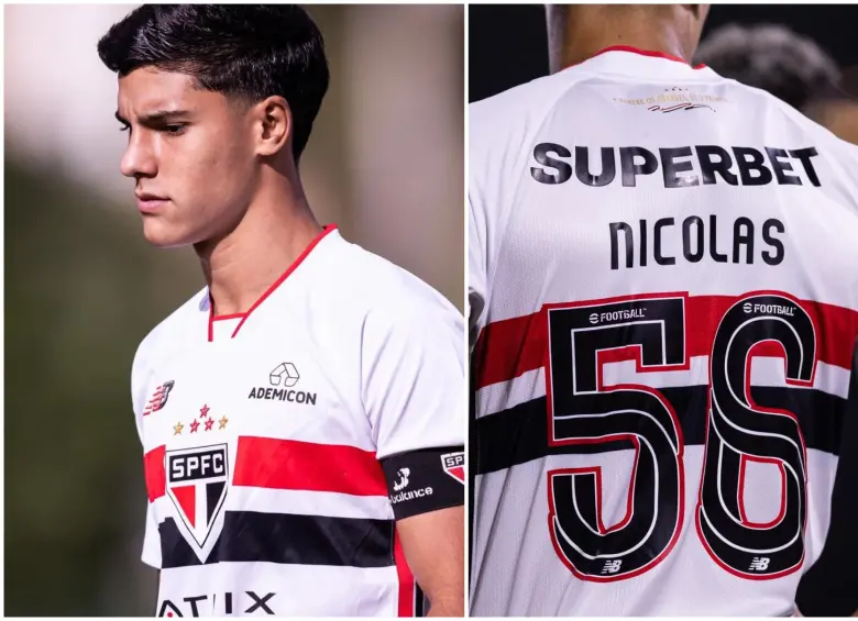 Él es Nicolas Bosshardt, de 19 años, jugador de São Paulo Futebol Clube de Brasil. FOTO: Tomada de redes sociales @nicolasbosshardt