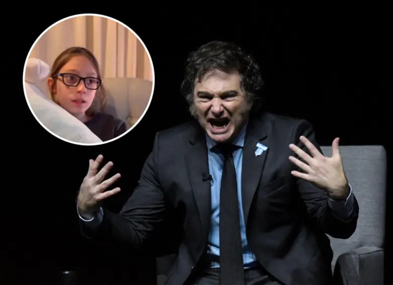 El presidente Javier Milei al parecer habría calificado de kirchnerista a Ian Moche, un niño autista de 12 años. Fotos: Getty Images y redes sociales