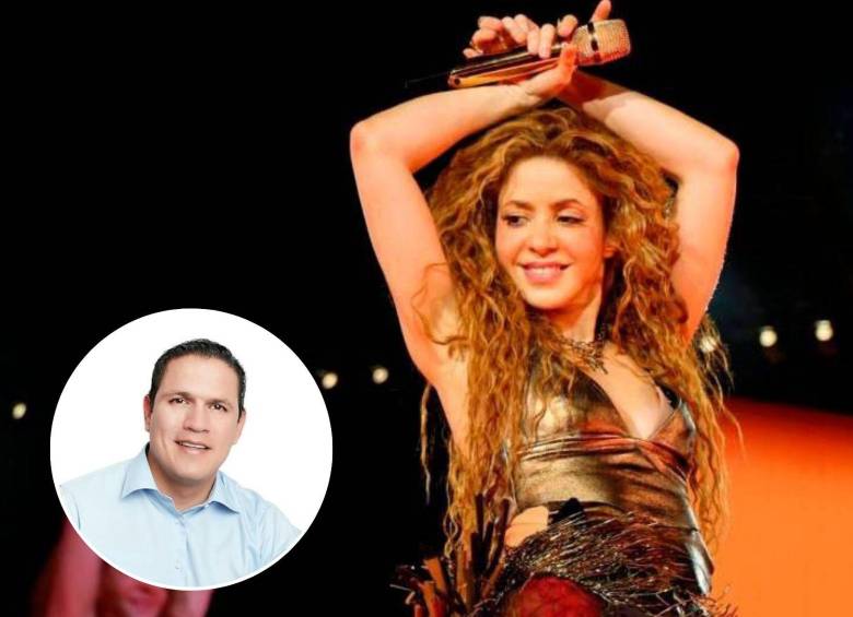 El alcalde Jorge Acevedo asistió al concierto de Shakira luego de implementar un toque de queda en su territorio por múltiples explosiones. FOTOS: Getty y redes sociales