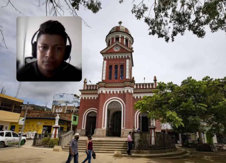 Jainober Jiménez Restrepo era el presidente de la Asocaición de Juntas de Acción Comunal de Campamentos. FOTOS: EL COLOMBIANO y captura de video Fiscalía