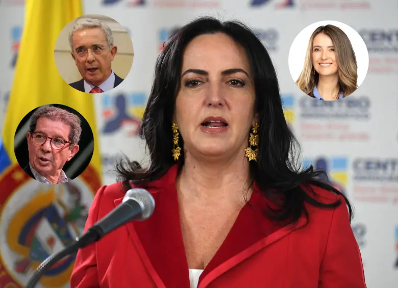 María Fernada Cabal, Paloma Valencia, Álvaro Uribe Vélez y José Félix Lafaurie. Fotos: AFP | Cortesía