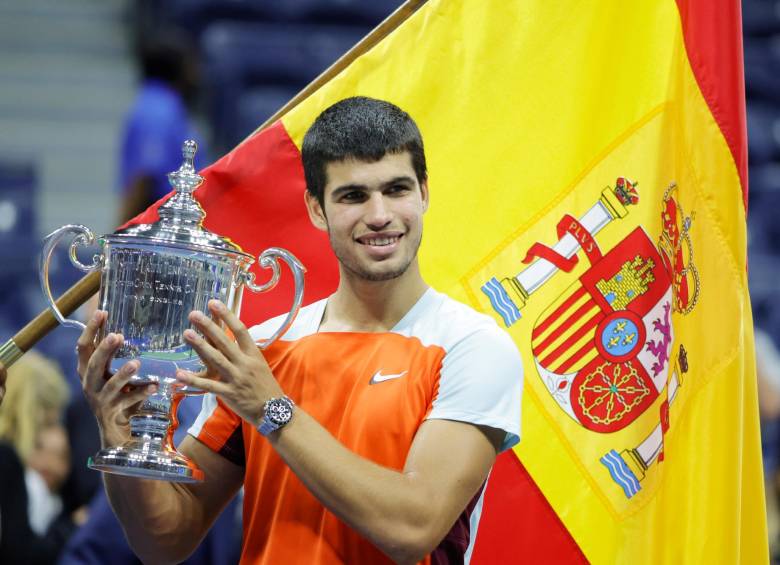 Carlos Alcaraz es el tenista que más partidos ha ganado en lo que va de 2022. FOTO: EFE