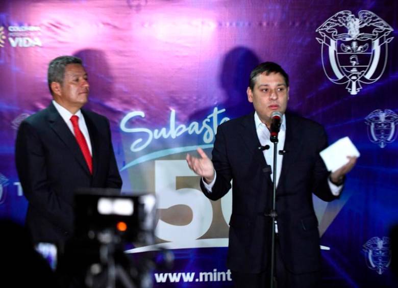 El ministro TIC, Mauricio Lizcano, encabezó el inicio de la subasta 5G en Colombia este miércoles 20 de diciembre. FOTO MINTIC
