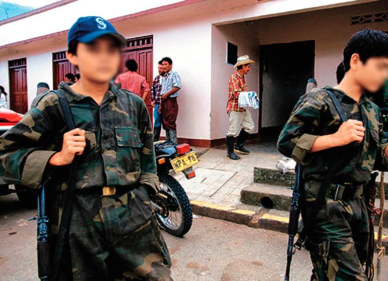 El conflicto armado en el país se intensifica afectando a los niños y niñas. Foto: Colprensa