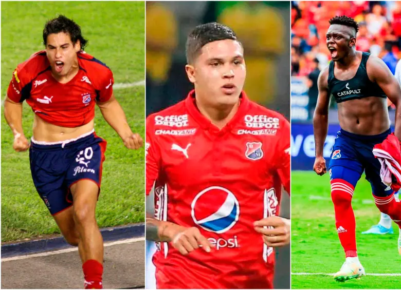Las anotaciones de Mauricio Molina, en 2005, Juan Fernando Quintero, en 2017 y Edwuin Cetré en 2023, aparece en el video. FOTOS: JAIME PÉREZ Y MANUEL SALDARRIAGA