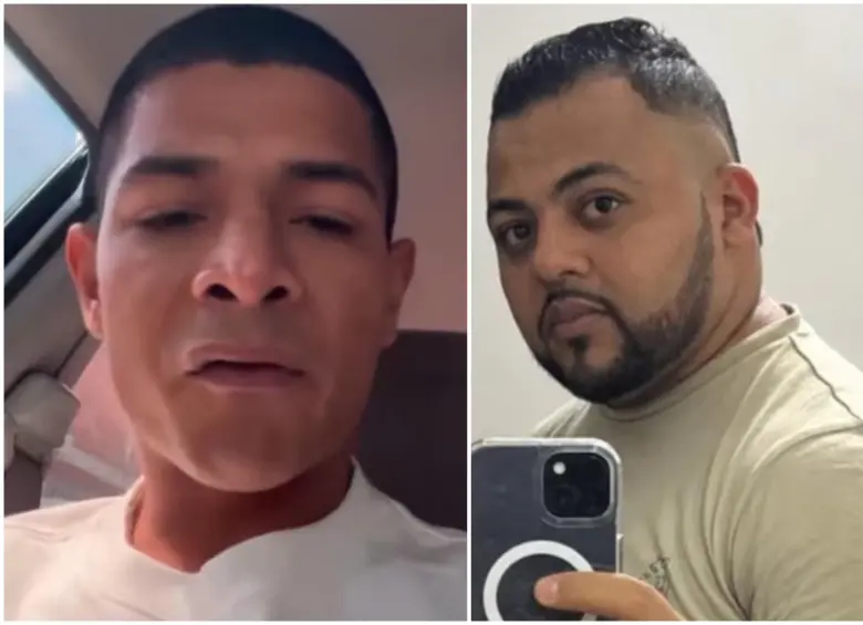 Naín Andrés Pérez Toncel, alias Bendito Menor, y Kevin Moscote, alias Casi Loco. FOTO: Tomada de redes sociales de Naín Andrés Pérez y Dijín