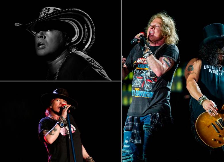 Momentos de los Guns N’ Roses en Colombia. FOTOS Colprensa y Getty