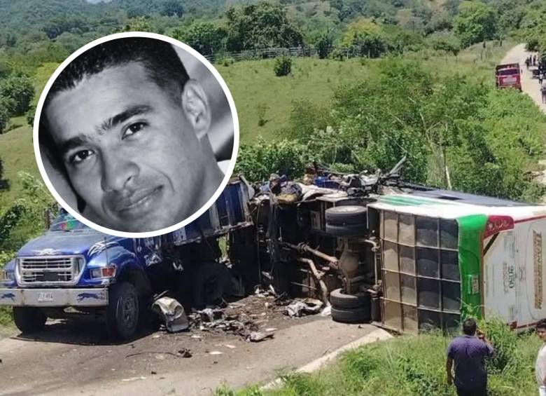El impacto le costó la vida a él y a una alumna de 14 años, pero evitó una masacre sobre las carreteras de Sucre. FOTO: Tomada de redes sociales y cortesía