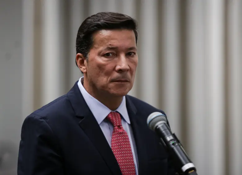 El registrador nacional Hernán Penagos detalló que los resultados del preconteo sólo se comenzarán a divulgar el domingo, 31 de mayo, después de las 4:00 p.. m. Foto: Colprensa - Cristian Bayona