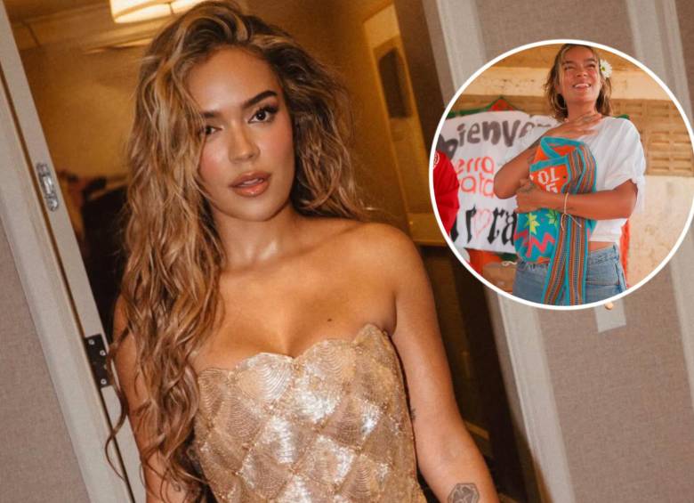 La artista Karol G fue vista con un nuevo look en un evento de su fundación en La Guajira. Fotos: @karolg y @concorafundacion