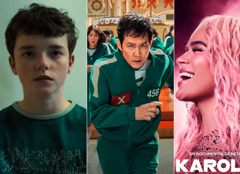 Adolescencia, El juego del calamar y el documental de Karol G, entre lo más visto el primer semestre en Netflix. FOTOS Cortesía