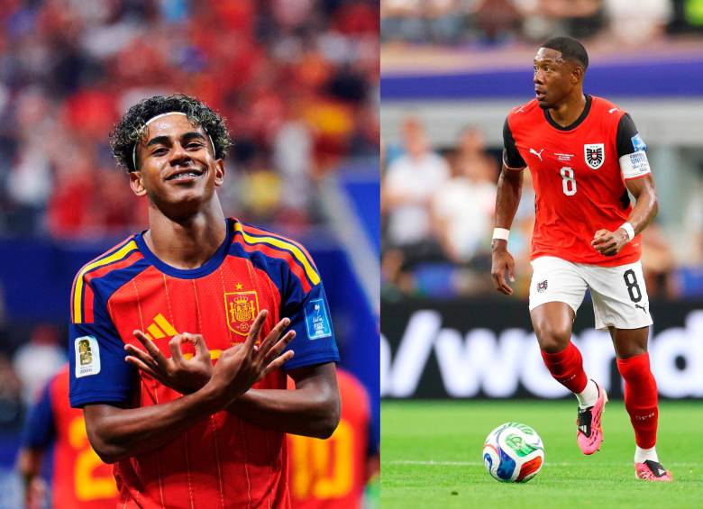 Lamine Yamal y David Alaba son las figuras de sus selecciones. FOTO: X sefutbol y d.alaba