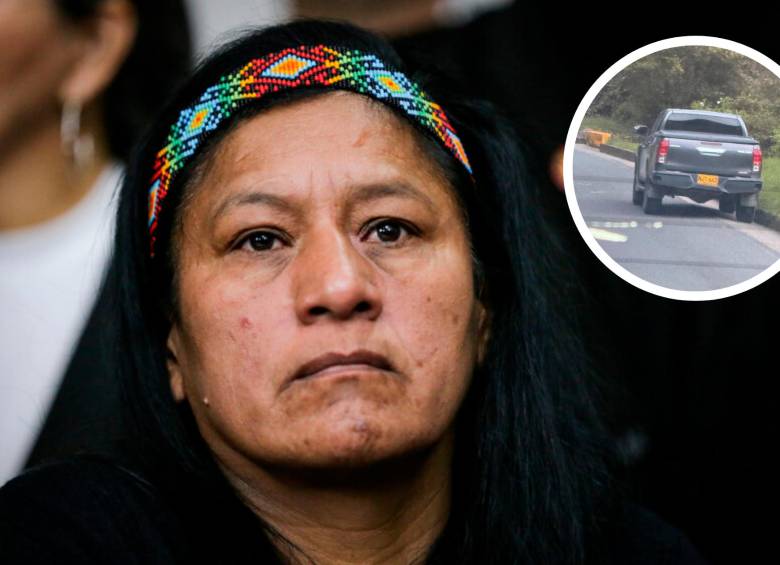 Quilcué, oriunda de Páez (Cauca), es líder indígena del Cauca y es senadora del Pacto Histórico. Autoridades reportan que fue hallada la camioneta sin ocupantes. FOTO: COLPRENSA